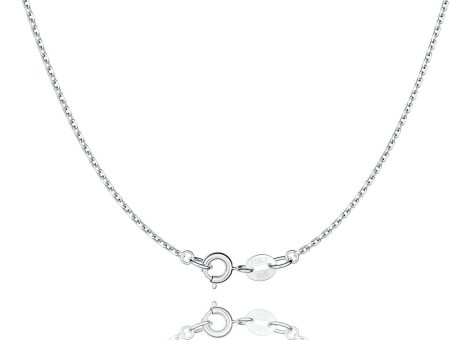 925 Sterling Silver Chain Necklace Chain for Women 1.1mm Cable Chain Necklace Upgraded Spring-Ring Clasp – Thin & Sturdy – Italian Quality 16/18/20/22/24 Inch